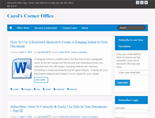 Tablet Screenshot of carolscorneroffice.com